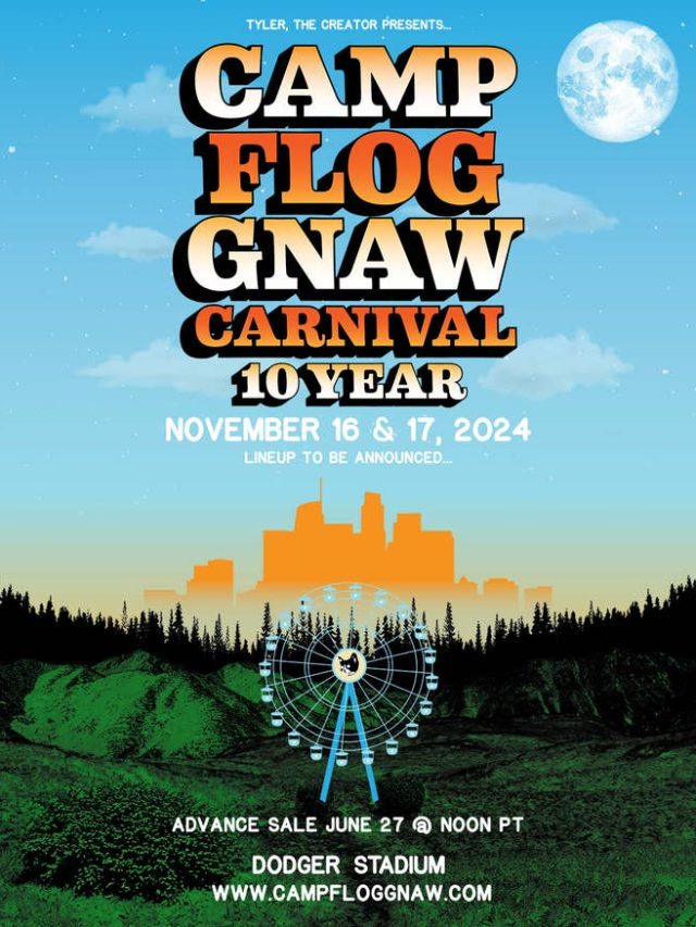 Tyler The Creator has announced the dates for the tenth anniversary of Camp Flog Gnaw