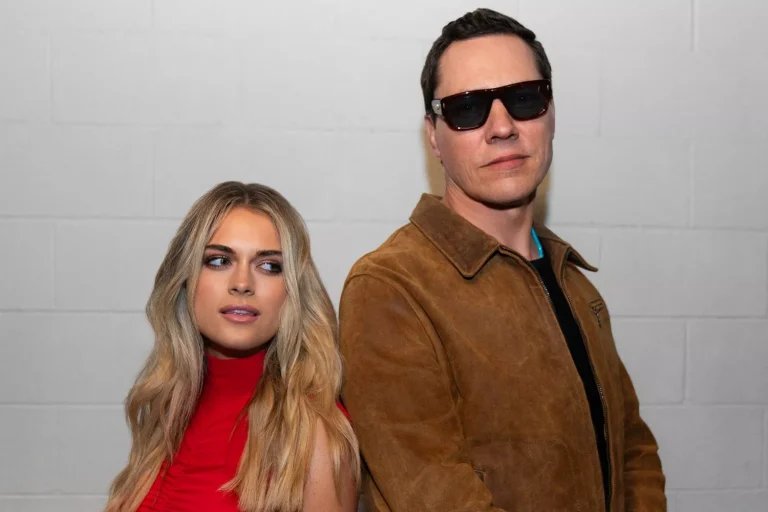 Alana Springsteen and Tiesto. (PHOTO: VIA PEOPLE, MASON ALLEN)