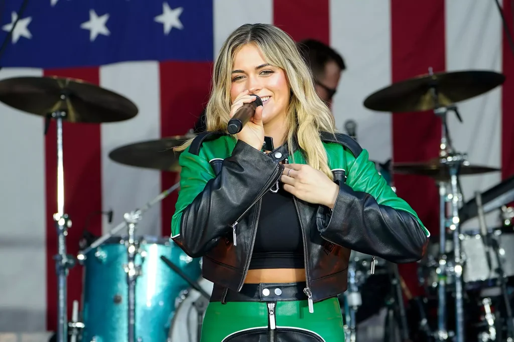 Alana Springsteen performs in New York City on June 21, 2024. (PHOTO: VIA PEOPLE, JOHN LAMPARSKI/GETTY)