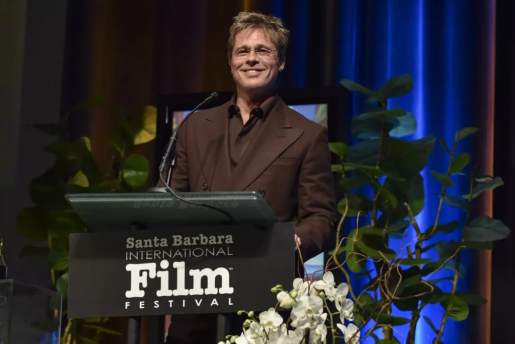 Brad Pitt on Feb. 8, 2024. (PHOTO: VIA PEOPLE, LISA O'CONNOR/VARIETY VIA GETTY IMAGES)