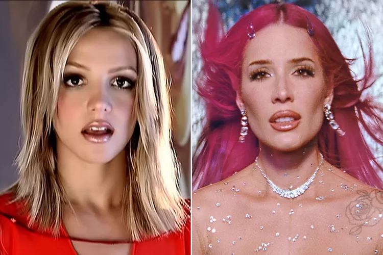 Britney Spears and Halsey. [PHOTO: YOUTUBE (2)]