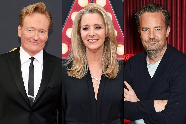 Conan O'Brien, Lisa Kudrow and Matthew Perry. [PHOTO: VIA PEOPLE, GETTY (3)]