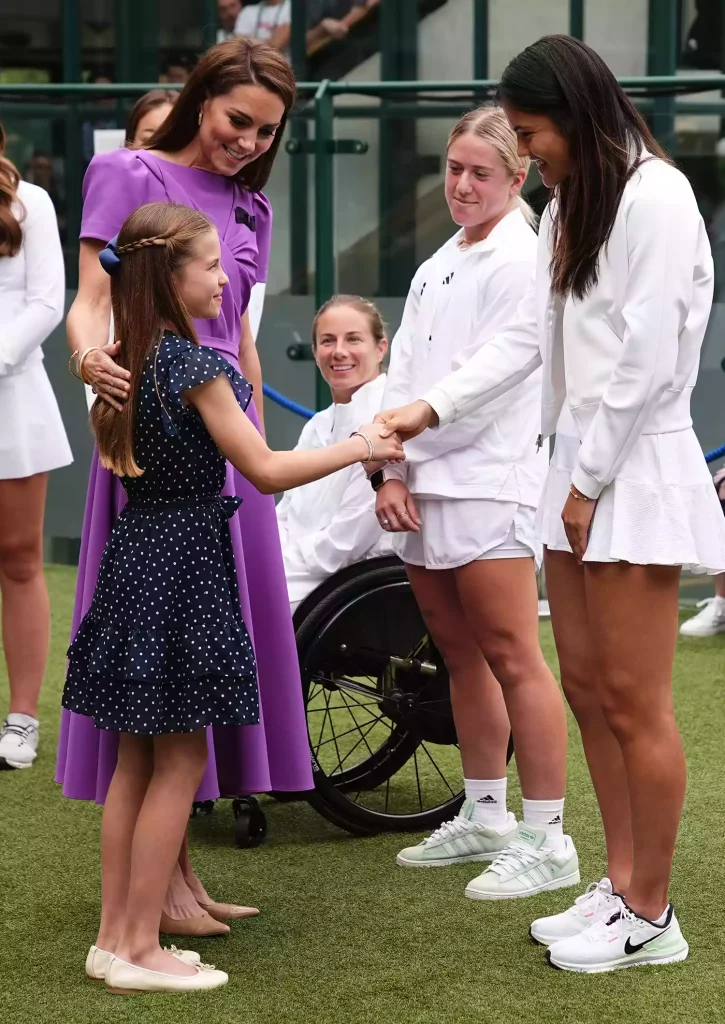 Kate Middleton and Princess Charlotte at Wimbledon on July 14, 2024. (PHOTO: VIA PEOPLE, AARON CHOWN - WPA POOL/GETTY)