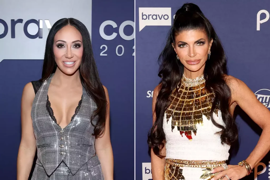 Melissa Gorga and Teresa Giudice. (PHOTO: VIA PEOPLE, RICH POLK/BRAVO VIA GETTY;GABE GINSBERG/GETTY)