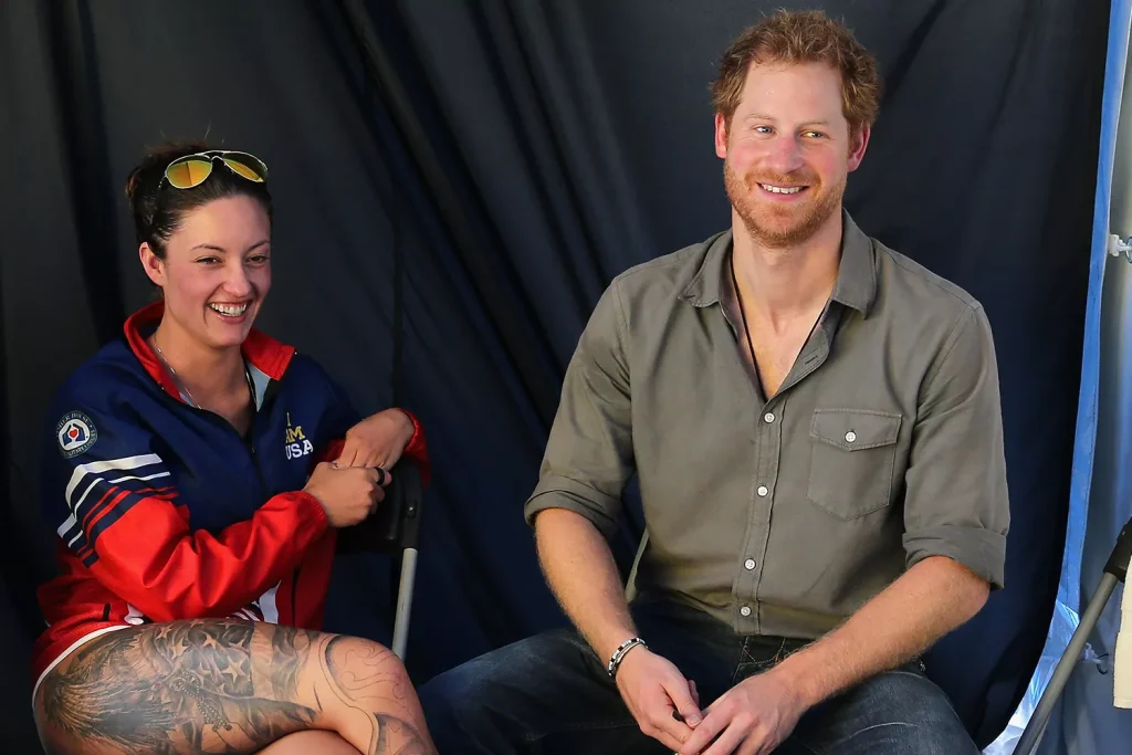 Prince Harry at the 2016 Invictus Games with Elizabeth Marks. (PHOTO: VIA PEOPLE, CHRIS JACKSON/PA)