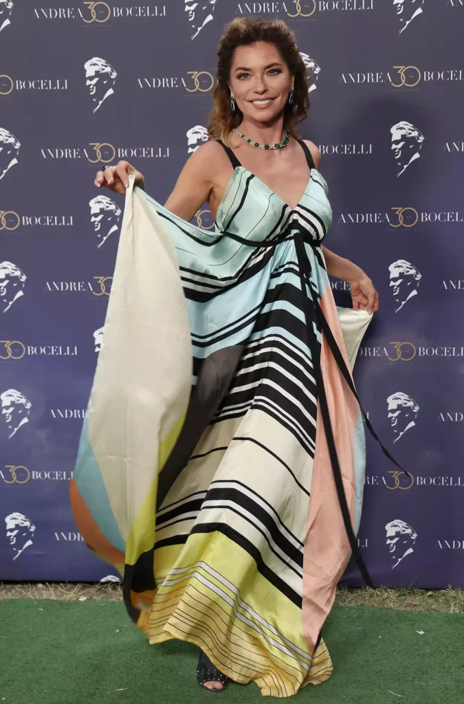 Shania Twain attends the Andrea Bocelli 30: The Celebration on July 19, 2024. (PHOTO: VIA PEOPLE, VITTORIO ZUNINO CELOTTO/GETTY)