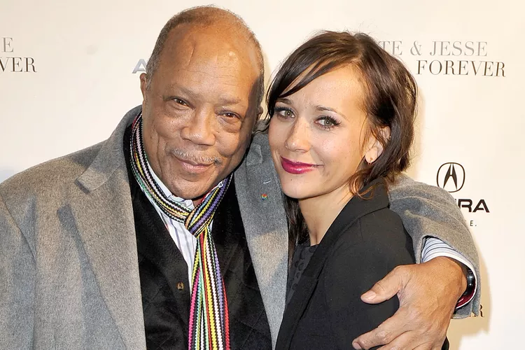 Quincy Jones and Rashida Jones attend the "Celeste and Jesse Forever" dinner on January 20, 2012 in Park City, Utah. (PHOTO: VIA PEOPLE, JEROD HARRIS/GETTY)