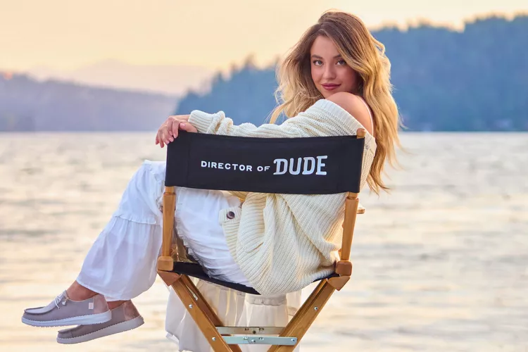 Sydney Sweeney for Heydude. (PHOTO: VIA PEOPLE, HEYDUDE)