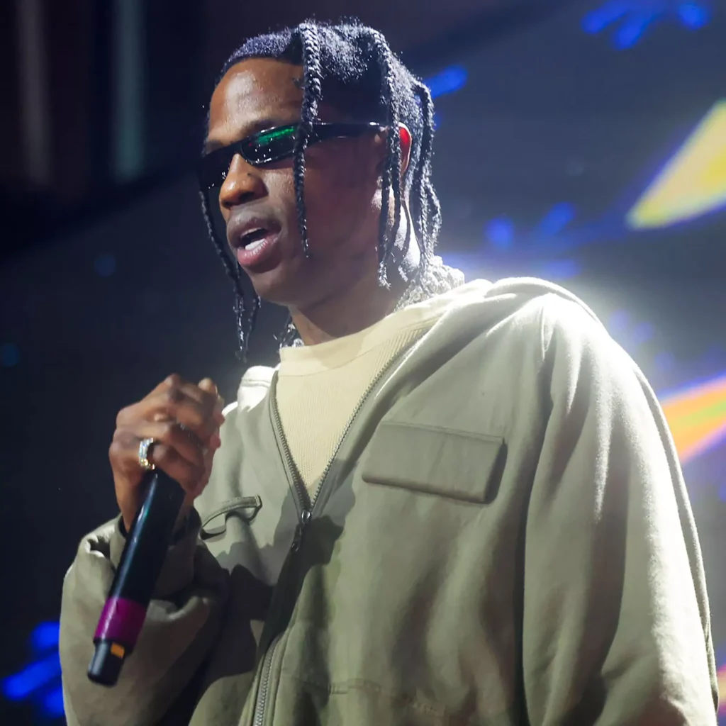 Travis Scott performs in New York City in December 2023. (PHOTO: VIA PEOPLE, Shareif Ziyadat/Getty)