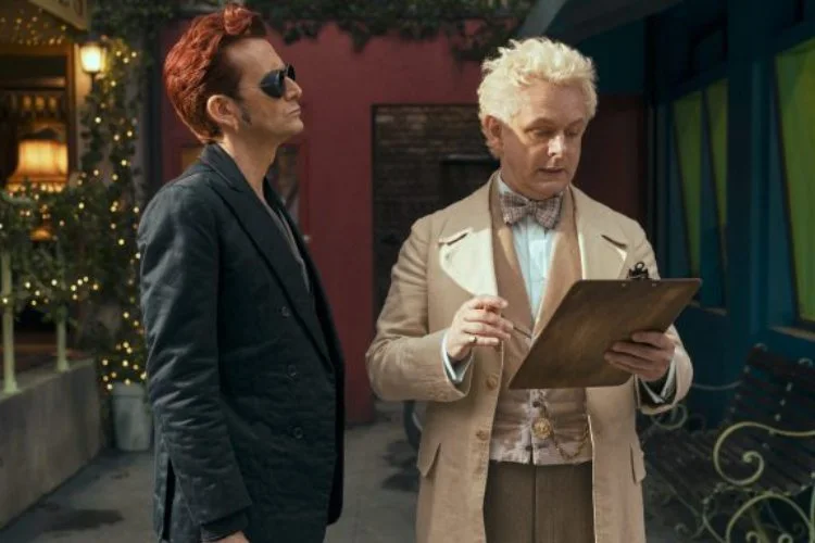 David Tennant and Michael Sheen in 'Good Omens'. (PHOTO: Amazon Prime)