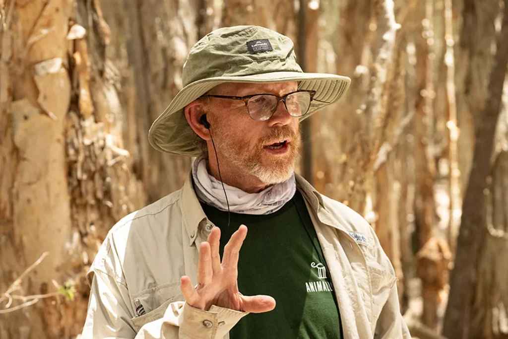 Ron Howard directing 'Eden'. (PHOTO: VIA PEOPLE, Courtesy of TIFF)