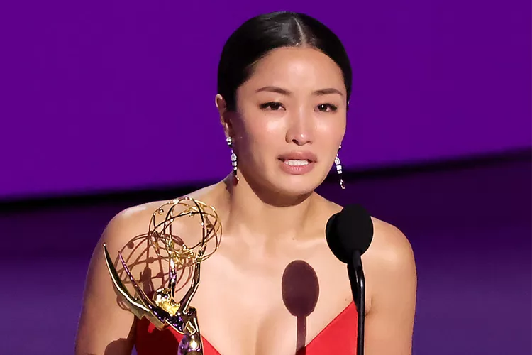 Shōgun star Anna Sawai wins outstanding lead actress in a drama series at the 76th Emmy Awards in Los Angeles on Sept. 15, 2024.