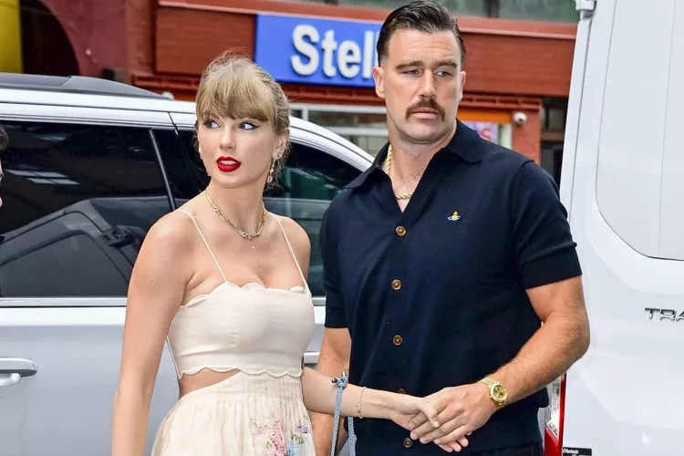 Taylor Swift and Travis Kelce. (PHOTO: VIA PEOPLE, North Woods / BACKGRID)