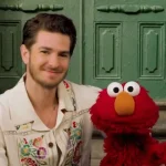 Andrew Garfield and Elmo.