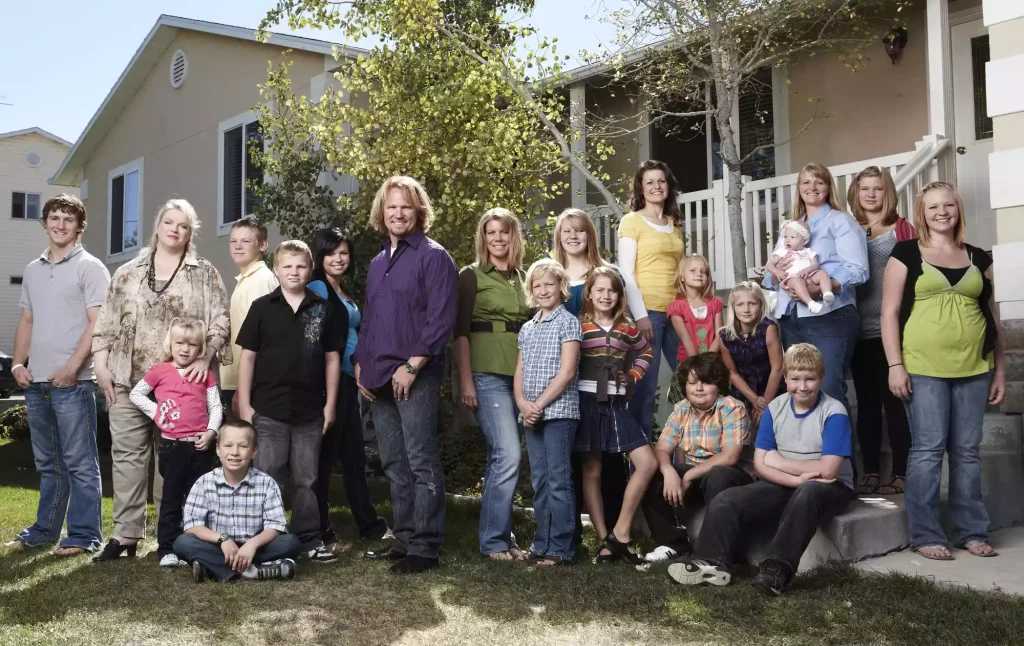 Janelle Brown, Kody Brown, Meri Brown, Robyn Brown, Christine Brown and family in 2010.