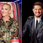 Gwen Stefani and Michael Bublé on The Voice. [PHOTOS: VIA PEOPLE, Trae Patton/NBC/Getty (2)]