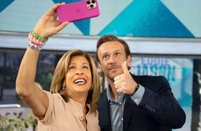 Hoda Kotb and Jason Segel.