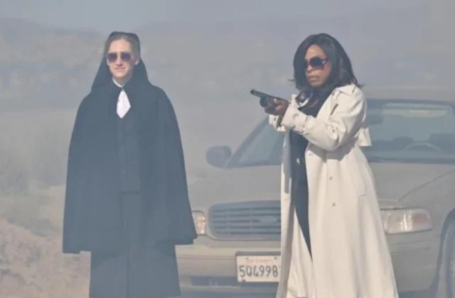 Micaela Diamond as Sister Mergan, Niecy Nash as Lois Tryon in FX's Grotesquerie.