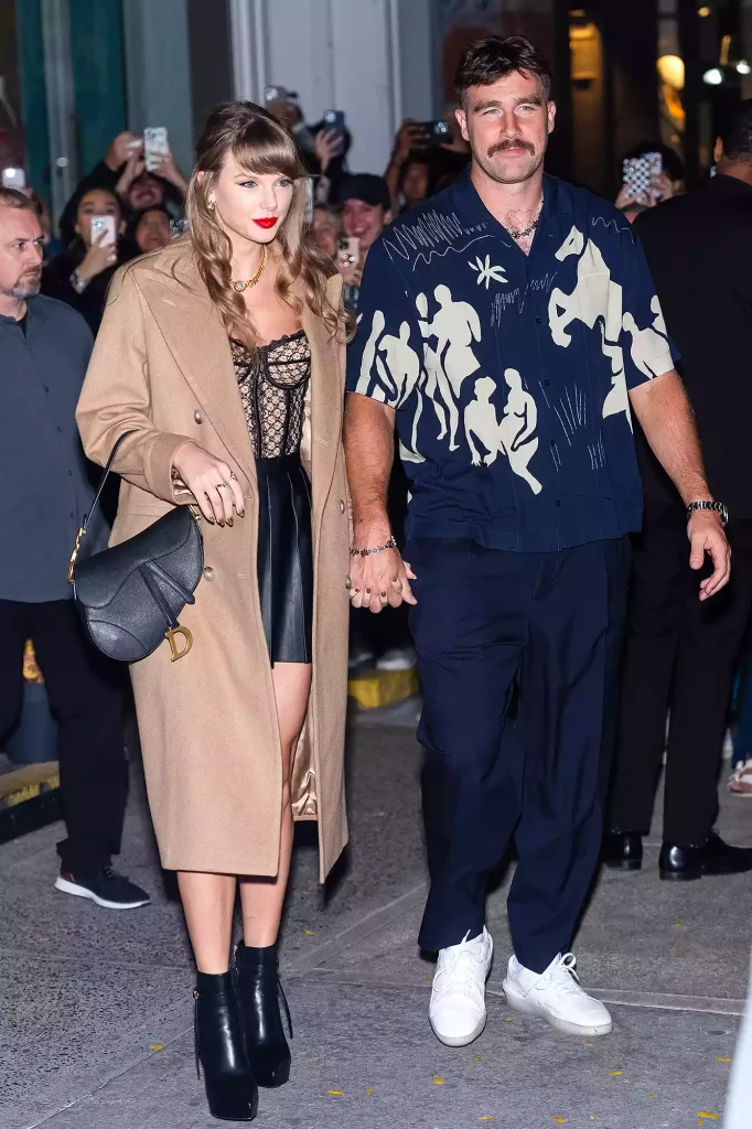 Taylor Swift and Travis Kelce seen out in New York City on Oct. 11.