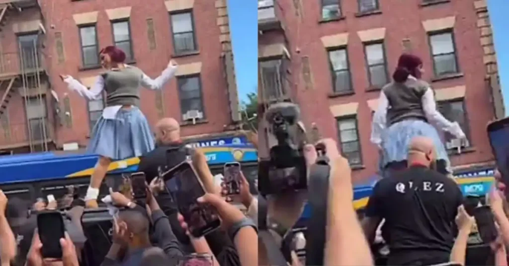 Cardi B Twerks on SUV at NYC Pop-Up Event