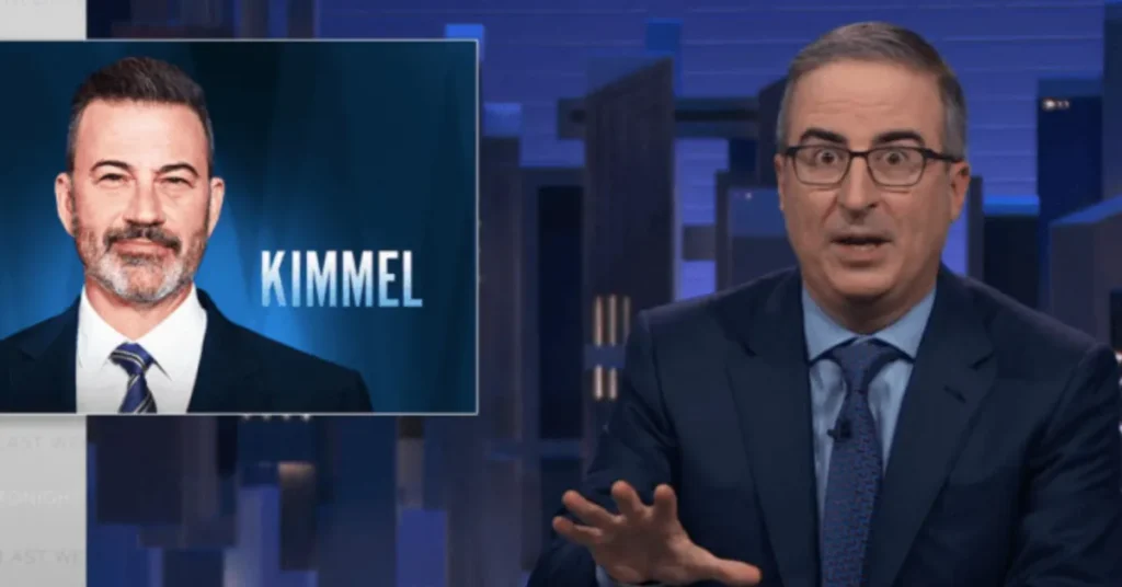 Jimmy Kimmel and John Oliver